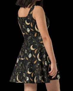 Moonlit Botanica Skater Dress -Rogue & Wolf Shop LunarDress product 01