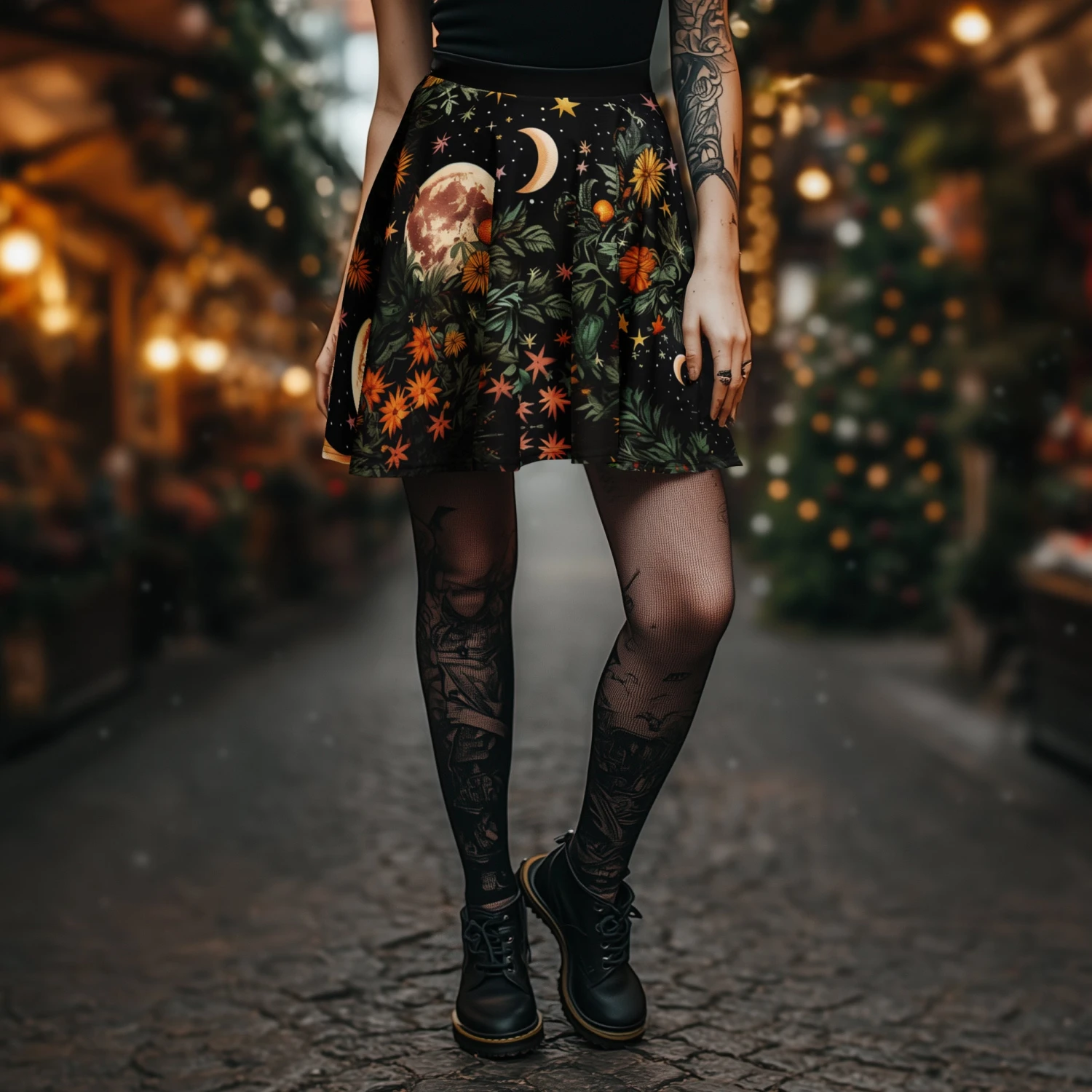 Lunar Meadow Skater Skirt 3 Lunar Meadow Skater Skirt