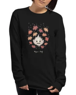 Maple Ghosty Long Sleeve Tee 10 Maple Ghosty Long Sleeve Tee -Rogue & Wolf Shop MapleGhost 03b product