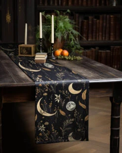 Moonlit Botanica Table Runner