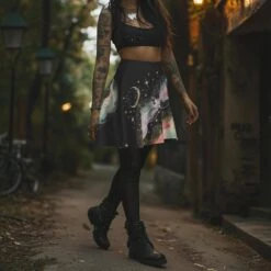 Northern Lights Skater Skirt