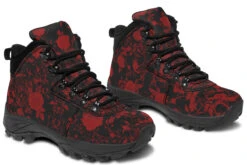 Blood Rose Romance Outdoor Boots -Rogue & Wolf Shop OutdoorBoots BloodRoseRomanceOutdoorBoots 173 35466 Outdoorboots Blk STR10 NLB