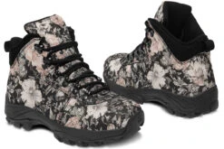 Vintage Peonies Outdoor Boots -Rogue & Wolf Shop OutdoorBoots VintagePeoniesOutdoorBoots 173 35481 Outdoorboots Blk STR9 NLB