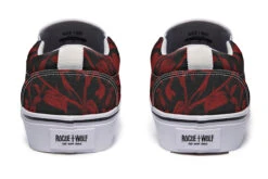 Blood Rose Romance Slipons -Rogue & Wolf Shop Slipons BloodRoseRomanceSlipons 173 36016 Slipon WT STR6 RAW