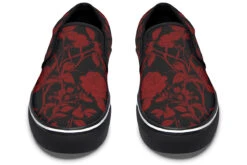 Blood Rose Romance Slipons -Rogue & Wolf Shop Slipons BloodRoseRomanceSlipons 173 36016 Slipons Blk STR8 NLB