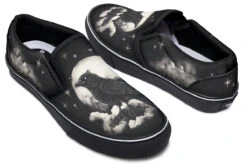 Doom Raven Slipons -Rogue & Wolf Shop Slipons DoomRavenSlipons 173 23526 Slipon Blk STR2 RAW
