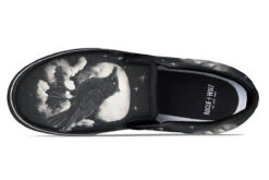 Doom Raven Slipons -Rogue & Wolf Shop Slipons DoomRavenSlipons 173 23526 Slipon Blk STR4 RAW