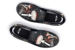 Faery Fungi Slipons -Rogue & Wolf Shop Slipons FaeryFungiSlipons 173 23530 Slipon Blk STR11 RAW