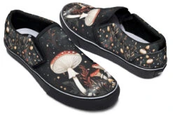 Faery Fungi Slipons -Rogue & Wolf Shop Slipons FaeryFungiSlipons 173 23530 Slipon Blk STR2 RAW