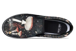 Faery Fungi Slipons -Rogue & Wolf Shop Slipons FaeryFungiSlipons 173 23530 Slipon Blk STR4 RAW