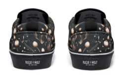 Faery Fungi Slipons -Rogue & Wolf Shop Slipons FaeryFungiSlipons 173 23530 Slipon Blk STR6 RAW