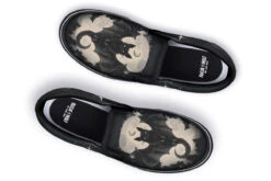 Moonlit Bat Slipons -Rogue & Wolf Shop Slipons MoonlitBatSlipons 173 04270 Slipon Blk STR11 RAW