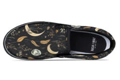 Moonlit Botanica Slipons -Rogue & Wolf Shop Slipons MoonlitBotanicaSlipons 173 36003 Slipon Blk STR4 RAW