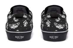 Nightshade Slipons -Rogue & Wolf Shop Slipons NightshadeSlipons 173 37305 Slipon Blk STR6 RAW