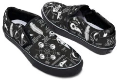 Raven Study Slipons -Rogue & Wolf Shop Slipons RavenStudySlipons 173 37304 Slipon Blk STR2 RAW