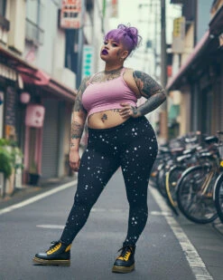Starry Night Plus Size Leggings