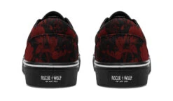 Blood Rose Romance Street Sneakers -Rogue & Wolf Shop StreetSneakers BloodRoseRomanceStreetSneakers 173 35020 Classicshoes Blk STR5 RAW