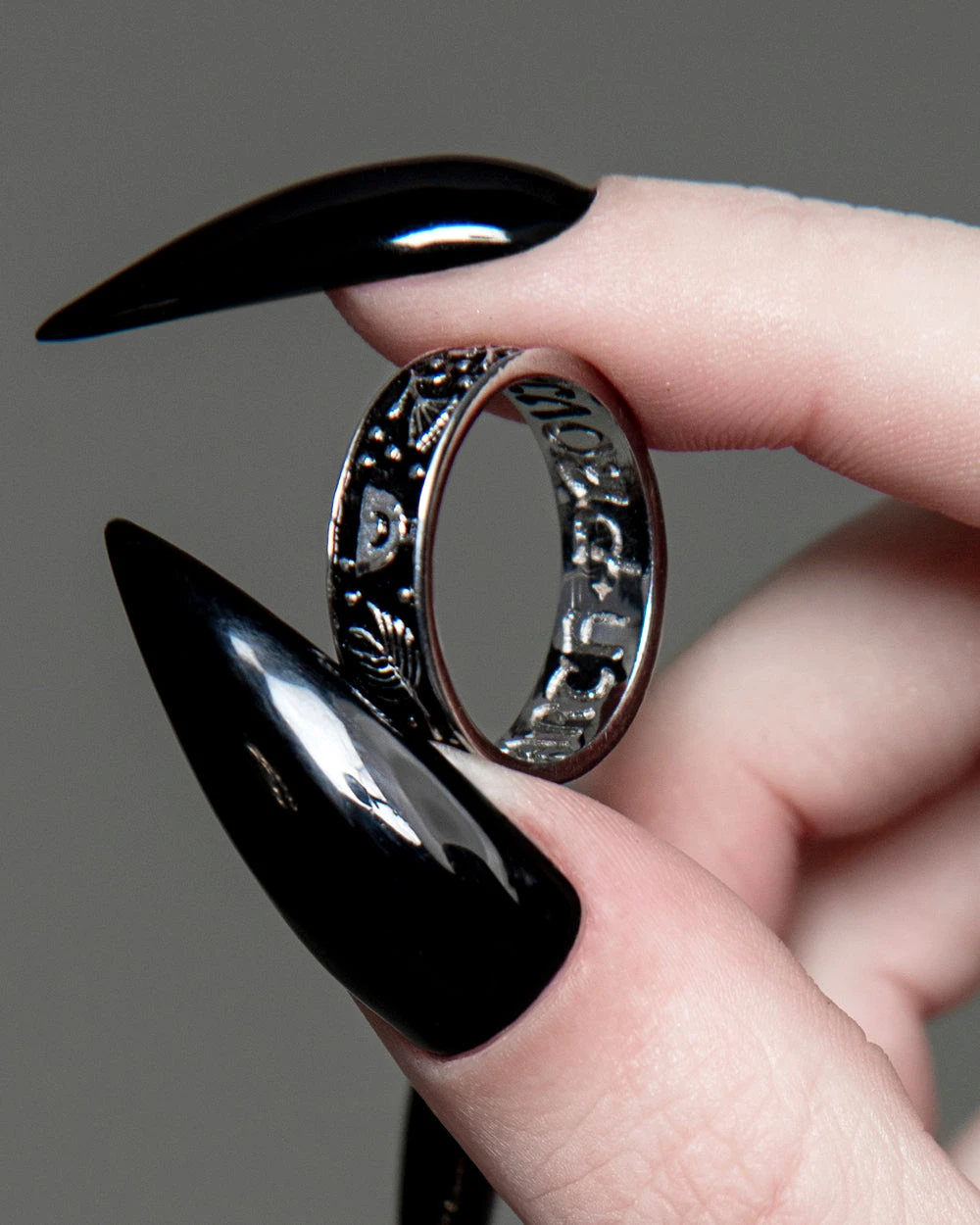 Alchemy Ring In Blackened Steel 4 Alchemy Ring In Blackened Steel - Image 2