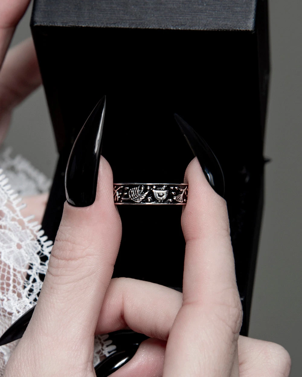 Alchemy Ring In Blackened Steel 9 Alchemy Ring In Blackened Steel - Image 7