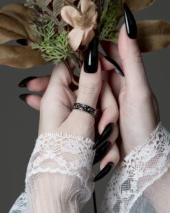 Alchemy Ring In Blackened Steel 18 Alchemy Ring In Blackened Steel -Rogue & Wolf Shop TLI 0204d 1