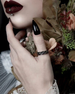 Alchemy Ring In Blackened Steel 15 Alchemy Ring In Blackened Steel -Rogue & Wolf Shop TLI 0221b