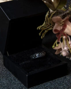 Alchemy Ring In Blackened Steel 19 Alchemy Ring In Blackened Steel -Rogue & Wolf Shop TLI 0226a