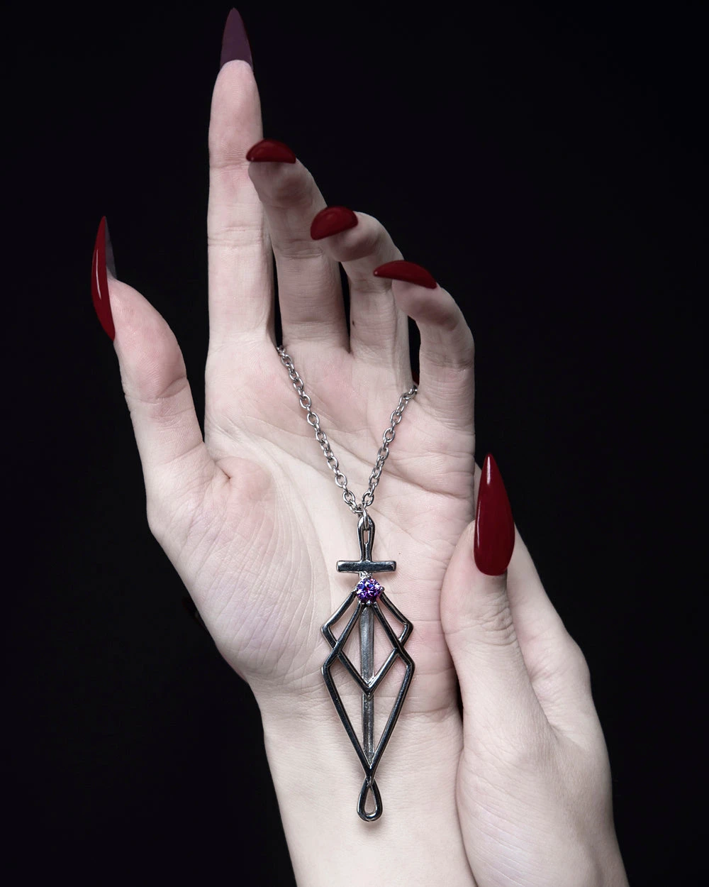 SpiderSilk Necklace In Mirror Steel 4 SpiderSilk Necklace In Mirror Steel - Image 2