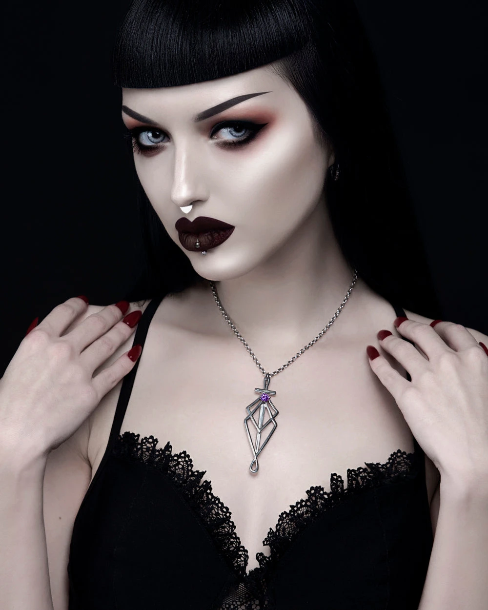 SpiderSilk Necklace In Mirror Steel 5 SpiderSilk Necklace In Mirror Steel - Image 3