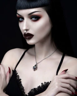 Cat Skull Necklace In Mirror Steel -Rogue & Wolf Shop TLI 0992b