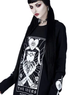 Lovers Tarot Long Sleeve Tee -Rogue & Wolf Shop TLI 5873a 1