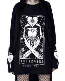 Lovers Tarot Long Sleeve Tee -Rogue & Wolf Shop TLI 5876a
