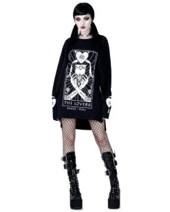 Lovers Tarot Long Sleeve Tee -Rogue & Wolf Shop TLI 5879b