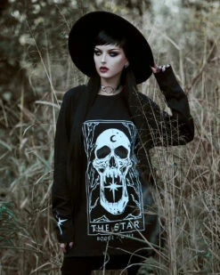 Star Tarot Long Sleeve Tee -Rogue & Wolf Shop TLI 7626b