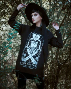 Lovers Tarot Long Sleeve Tee -Rogue & Wolf Shop TLI 7679b