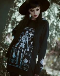Vampire Anatomy Long Sleeve Tee -Rogue & Wolf Shop TLI 7758a