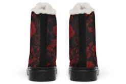 Blood Rose Romance Winter Boots -Rogue & Wolf Shop WinterBoots BloodRoseRomanceWinterBoots 173 00751 Comfyboots Blk STR5 NLB