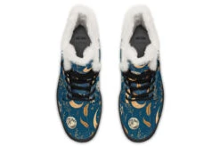 Blue Moonlit Botanica Winter Boots -Rogue & Wolf Shop WinterBoots BlueMoonlitBotanicaWinterBoots 173 07497 Comfyboots Blk STR6 RAW