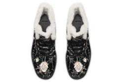 Blush Kintsugi Rose Winter Boots -Rogue & Wolf Shop WinterBoots BlushKintsugiRoseBoots 173 67155 Comfyboots Blk STR6 RAW