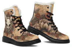 Bonewing Mandala Winter Boots -Rogue & Wolf Shop WinterBoots BonewingMandalaWinterBoots 173 24174 Comfyboots Blk STR8 NLB