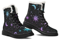 Celestial Pastel Winter Boots -Rogue & Wolf Shop WinterBoots CelestialPastelWinterBoots 173 64354 Comfyboots Blk STR8 NLB
