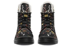 Fox Spirit Winter Boots -Rogue & Wolf Shop WinterBoots FoxSpiritWinterBoots 173 90806 Comfyboots Blk STR4 NLB