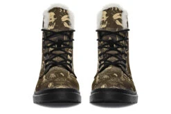 Tan Cat Study Winter Boots -Rogue & Wolf Shop WinterBoots GoldCatStudyWinterBoots 173 43209 Comfyboots Blk STR4 NLB