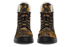 Golden Rose Romance Winter Boots -Rogue & Wolf Shop WinterBoots GoldenRoseRomanceWinterBoots 173 93473 Comfyboots Blk STR4 NLB
