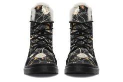 Kintsugi Rose Winter Boots -Rogue & Wolf Shop WinterBoots KintsugiRoseWinterBoots 173 55320 Comfyboots Blk STR4 NLB