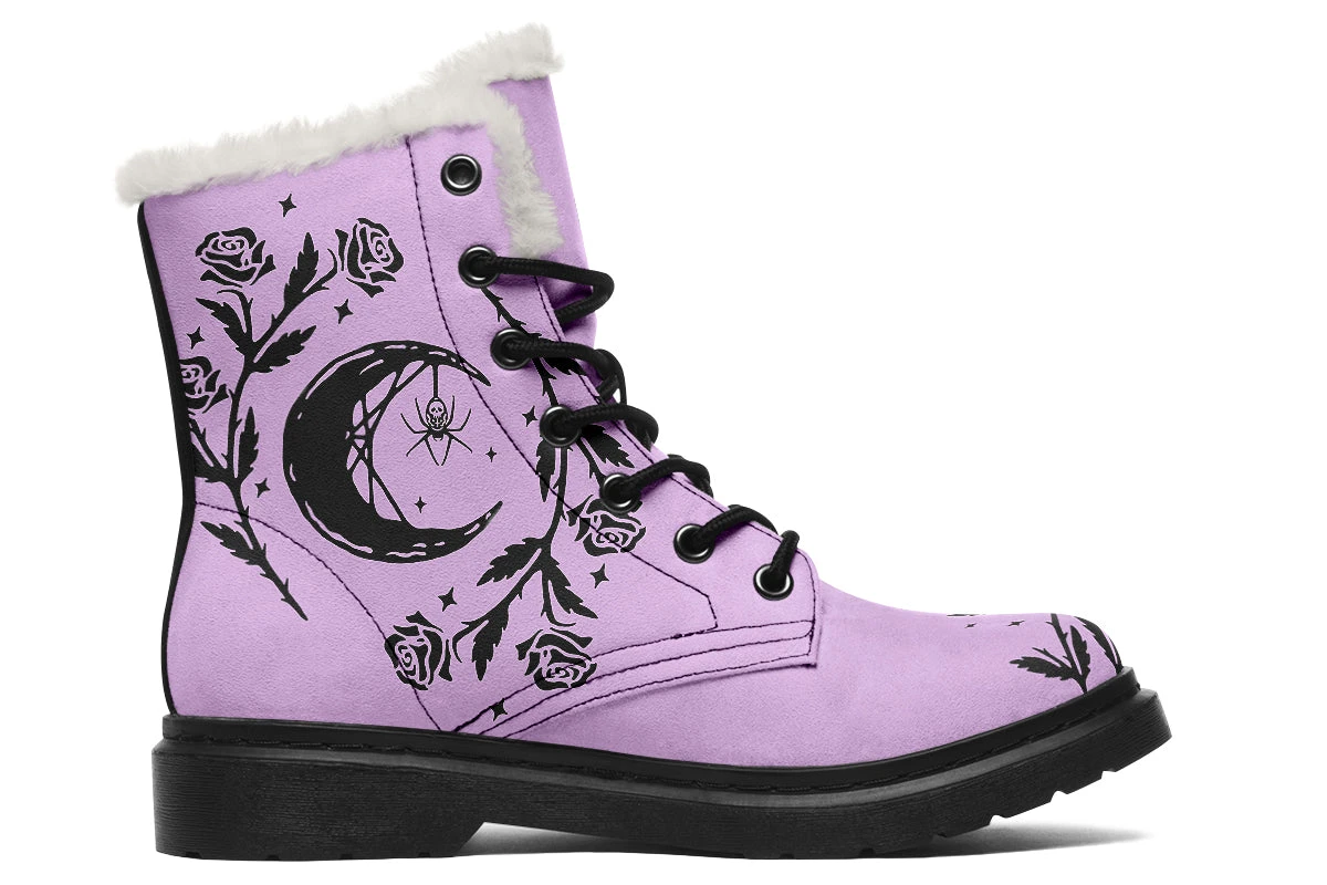 Lavender Black Widow Winter Boots 4 Lavender Black Widow Winter Boots - Image 2