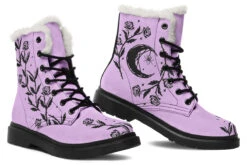 Lavender Black Widow Winter Boots 14 Lavender Black Widow Winter Boots -Rogue & Wolf Shop WinterBoots LavenderBlackWidowWinterBoots 173 07519 Comfyboots Blk STR8 NLB