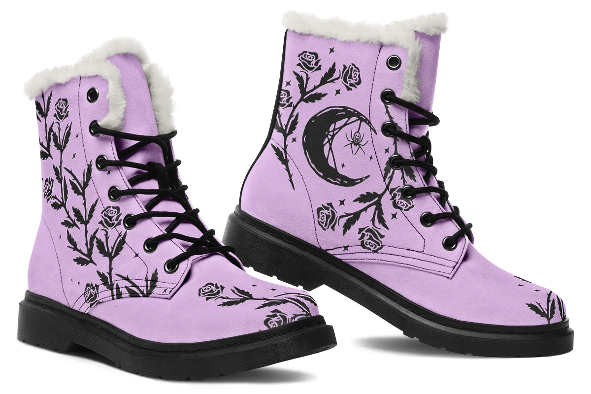 Lavender Black Widow Winter Boots 7 Lavender Black Widow Winter Boots - Image 5