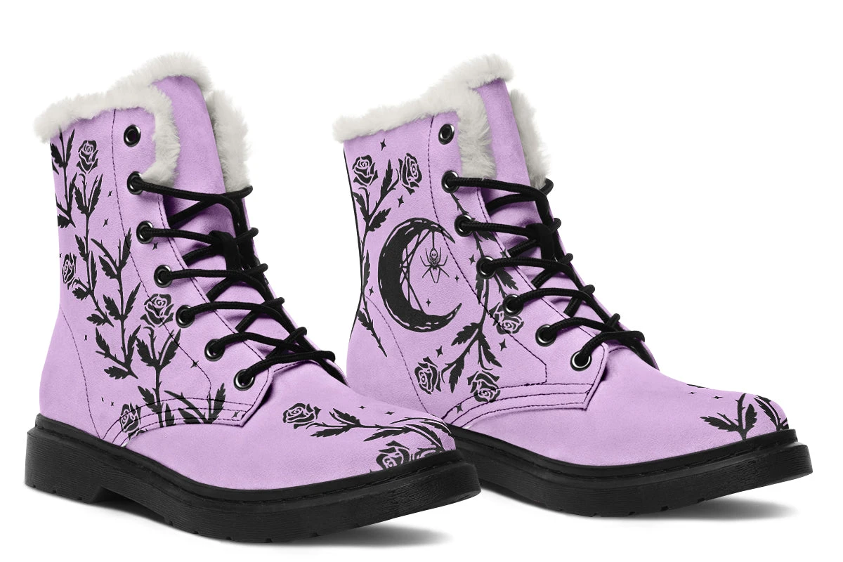 Lavender Black Widow Winter Boots 8 Lavender Black Widow Winter Boots - Image 6