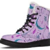 Lavender Moonlit Botanica Winter Boots -Rogue & Wolf Shop WinterBoots LavenderMoonlitBotanicaWinterBoots 173 16229 Comfyboots Blk STR2 NLB