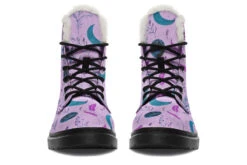 Lavender Moonlit Botanica Winter Boots -Rogue & Wolf Shop WinterBoots LavenderMoonlitBotanicaWinterBoots 173 16229 Comfyboots Blk STR4 NLB